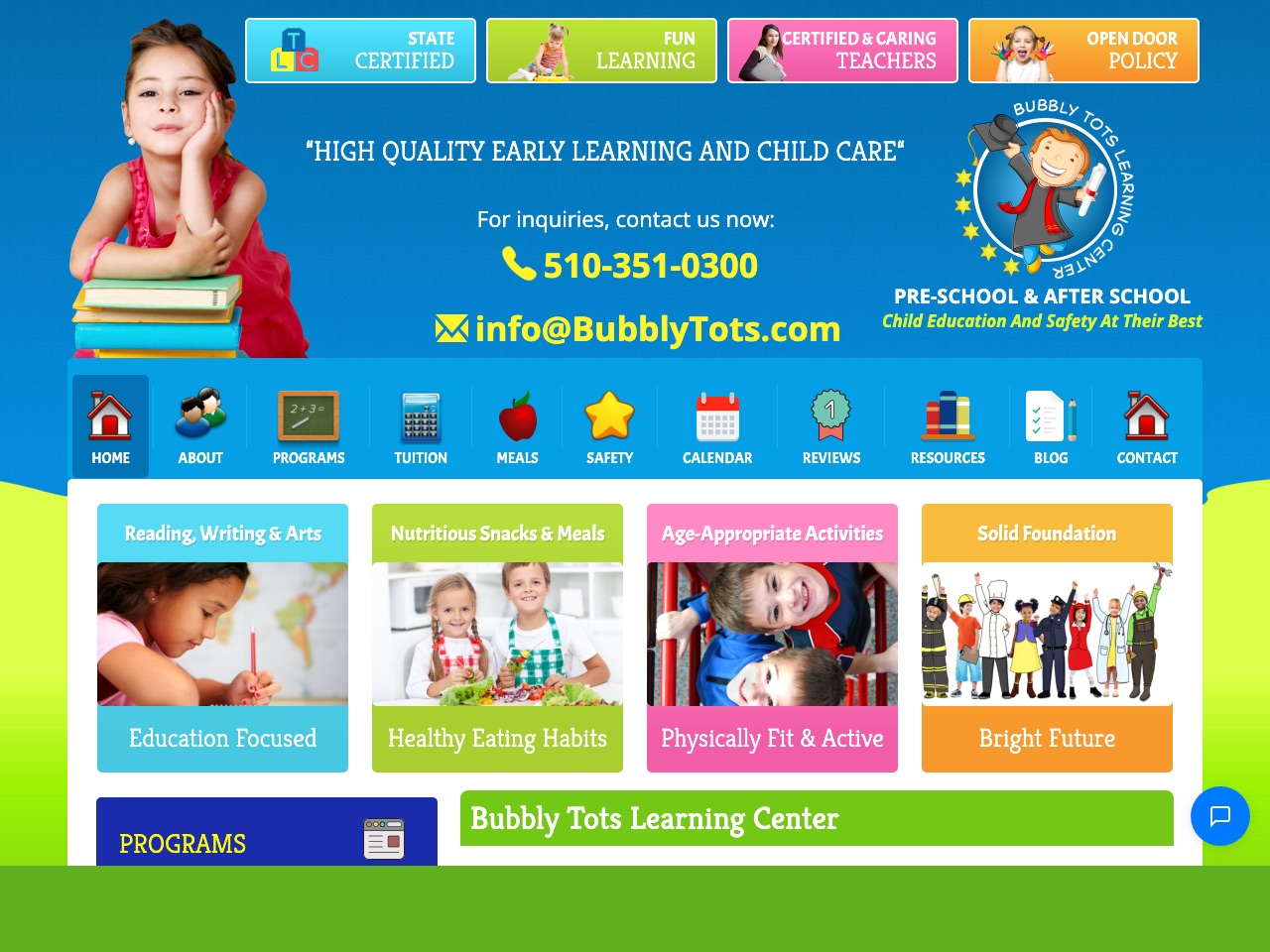BubblyTots website thumbnail