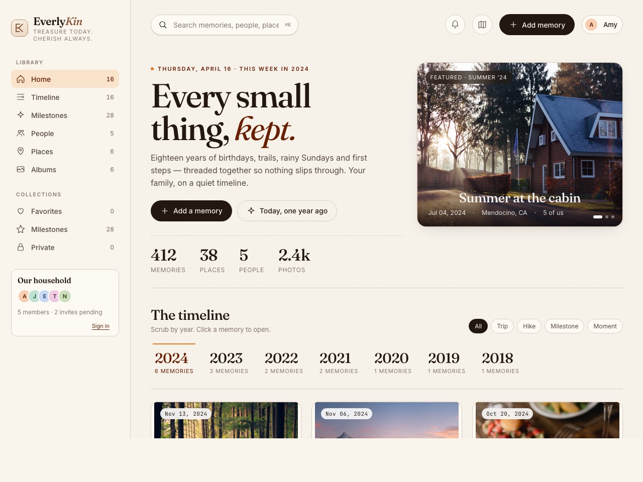 Everlykin website thumbnail