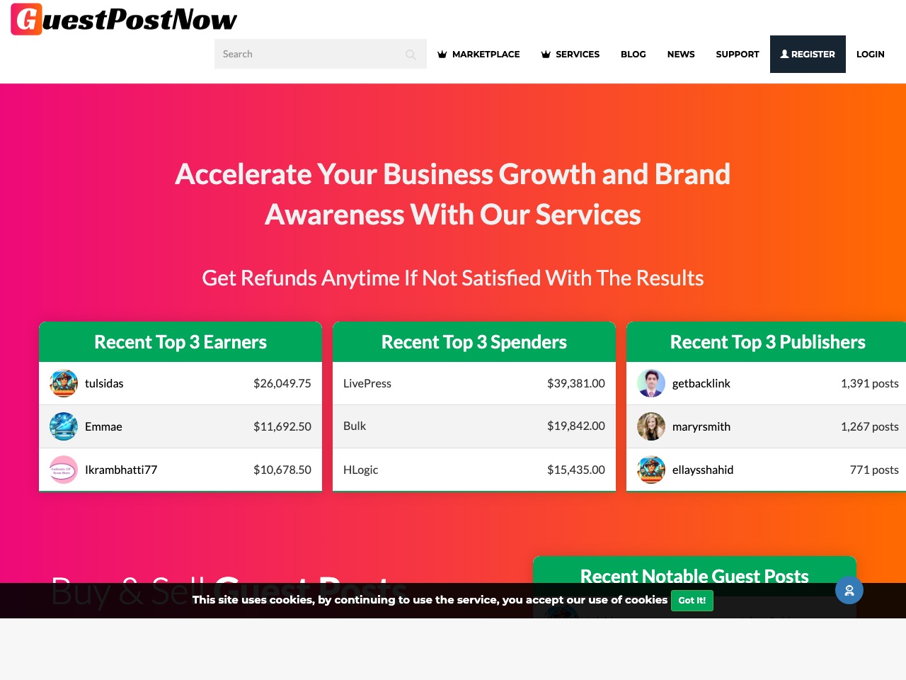GuestPostNow website thumbnail